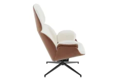 Lena Ivory Lounge Swivel Chair 11 Lena Ivory Lounge Swivel Chair -Living Room Furniture Shop 320652 white fabric accent chair detail 45