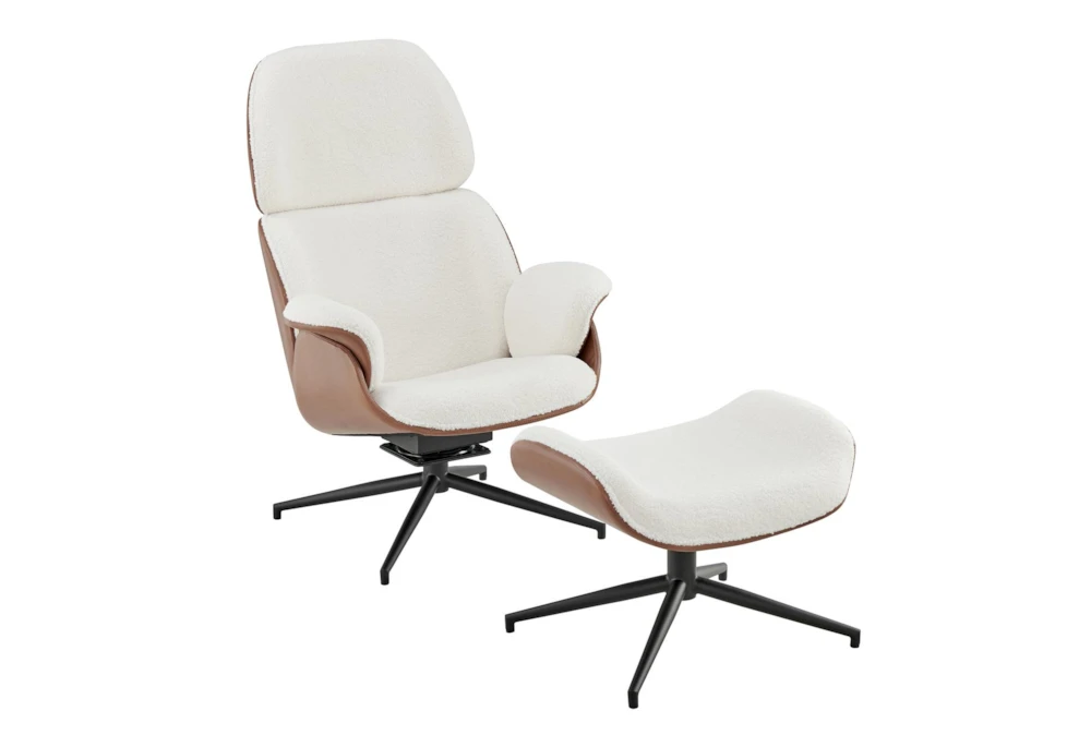 Lena Ivory Lounge Swivel Chair 6 Lena Ivory Lounge Swivel Chair - Image 6