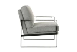 Tina Light Gray Accent Chair With Black Frame 11 Tina Light Gray Accent Chair With Black Frame -Living Room Furniture Shop 320682 grey fabric accent chair detail 45