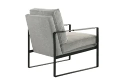 Tina Light Gray Accent Chair With Black Frame 12 Tina Light Gray Accent Chair With Black Frame -Living Room Furniture Shop 320682 grey fabric accent chair detail 46