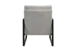 Tina Light Gray Accent Chair With Black Frame 13 Tina Light Gray Accent Chair With Black Frame -Living Room Furniture Shop 320682 grey fabric accent chair detail 47