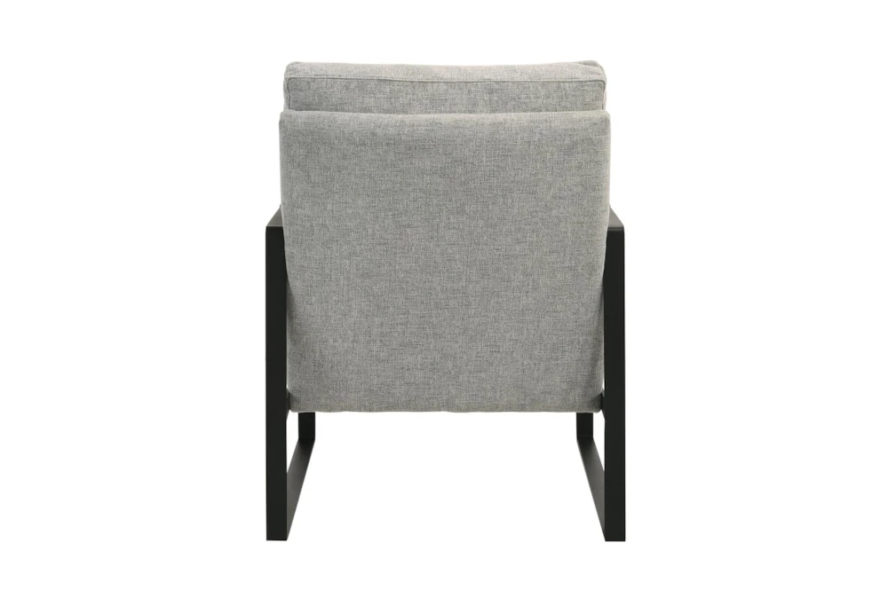 Tina Light Gray Accent Chair With Black Frame 5 Tina Light Gray Accent Chair With Black Frame - Image 5