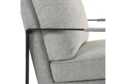 Tina Light Gray Accent Chair With Black Frame 14 Tina Light Gray Accent Chair With Black Frame -Living Room Furniture Shop 320682 grey fabric accent chair detail 48