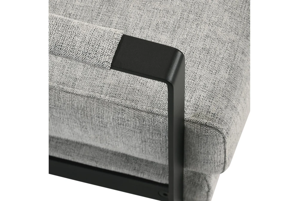 Tina Light Gray Accent Chair With Black Frame 7 Tina Light Gray Accent Chair With Black Frame - Image 7