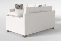 Modena 87" Queen Sleeper/Loveseat Set -Living Room Furniture Shop 321068 natural fabric sofa and loveseat set side 20