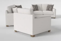 Modena Queen Sleeper/Loveseat/Chair Set -Living Room Furniture Shop 321069 natural fabric living room set side 19