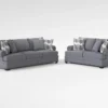 Stanley Chenille 99" Queen Sleeper/Loveseat Set
