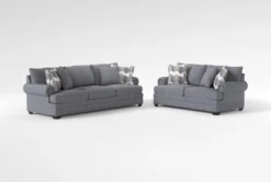 Stanley Chenille 99" Queen Sleeper/Loveseat Set
