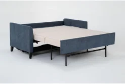 Mikayla Eclipse 63" Full Sofa Sleeper -Living Room Furniture Shop 321833 blue fabric sleeper detail 46
