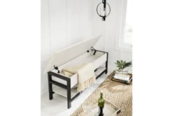 48" White Engineered Wood Storage Bench -Living Room Furniture Shop 321972 room 86