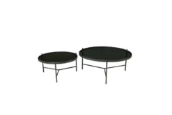 Industrial Black Metal Round Nesting Round Coffee Table 8 Industrial Black Metal Round Nesting Round Coffee Table -Living Room Furniture Shop 323194 black metal coffee table back 82