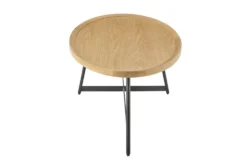 Sofia Oak Oval Coffee Table With Black Base -Living Room Furniture Shop 325598 detail 45