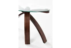 Allure Console Table -Living Room Furniture Shop 42896 brown wood sofa table detail 10