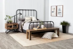 Amos 71" Dining Bench -Living Room Furniture Shop 85247 grey wood bench room 33