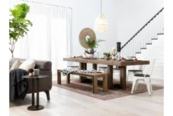 Amos 71" Dining Bench -Living Room Furniture Shop 85247 grey wood dining bench room 53