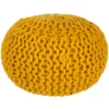 Pouf-Cabled Gold