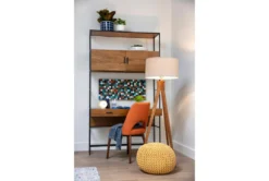 Pouf-Cabled Sunflower -Living Room Furniture Shop 99665 yellow fiber pouf room 42