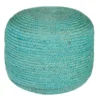 Pouf-Aqua Jute